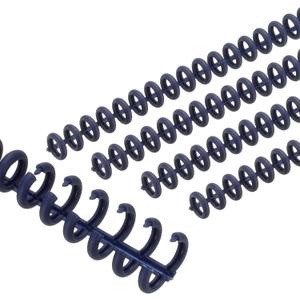 PATIKIL 8.5mm(0.3") Spiral Binder Ring,10 Pcs 30 Rings 25 Sheet Capacity Comb Binding Spines for Binding Paper Sheets Notebook Calendar Picture Album, Dark Blue