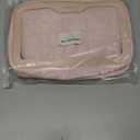 Hiroyuki 3Pieces Clear Makeup Bag Set Large Capacity Cosmetic Bag Large Travel Toiletry Organizer Bag Set Plastic Transparent Cosmetic Bag Wash Bag (pink3ps)
