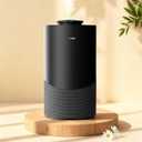 Waterless Essential Oil Diffuser for Home (Aluminum Alloy & Fabric) - Cordless Car Scent diffuser with 3 Timer & 3 Mist Levels - 2000mAh Battery Operated Scent Air Machine for Room Office Hotel, Black