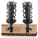 MOSTPLUS Front Pair Complete Strut Spring Assembly Compatible for 2007-2014 Honda CR-V CRV 2.4L Replaces 11605 11606 1333365L 1333365R Left & Right Shock Coil