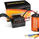 GoolRC Upgrade Waterproof 3650 3500KV Brushless Motor with 60A ESC Combo Set for 1/10 RC Car Truck