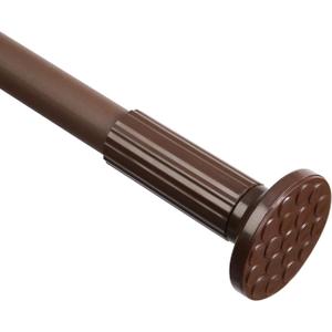 Tension Shower Curtain, Spring Shower Tension Curtain Rod, Closet Rod, for Windows or Shower, Rust Resistant Easy to Install, Umimile (Brown, 51-126)