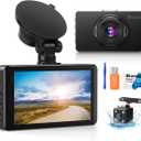 Dash Cam Front and Rear, Dash Camera for Cars with 32G Card Super Night Vision, Car Dash Cam 1080P Dashboard Camera with G-Sensor, Parking Monitor, Loop Recording, Motion Detection Car Camera