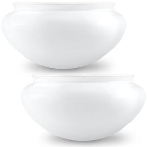 2 Pcs 6'' White Mushroom Ceil Lamp Shade Actual 5-1/2'' Fitter Mushroom Light Globes Light Fixture Cover Lampshade Replacement for Pendant Light Home Bedroom Living Room Decoration