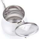 SANQIAHOME 360ml(13Oz) Stainless Steel Small teapot (Silver)