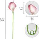 IPOPU Pink Fake Calla Lily Flowers 24PCS Real Touch Pink Calla Lily Faux Flowers Arrangement for Home Party Wedding Bouquet Centerpieces Flower Home Decoration (Pink)
