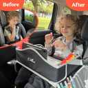 PILLANI Kids Travel Tray for Car - Carseat Tray w/iPad Holder & Dry Erase Board, Road Trip Essentials - Toddler Lap Desk Organizer for Airplane - Roadtrip Activities & Travel Essentials - Pack of 2 16.5 x 13 x 4.5 in