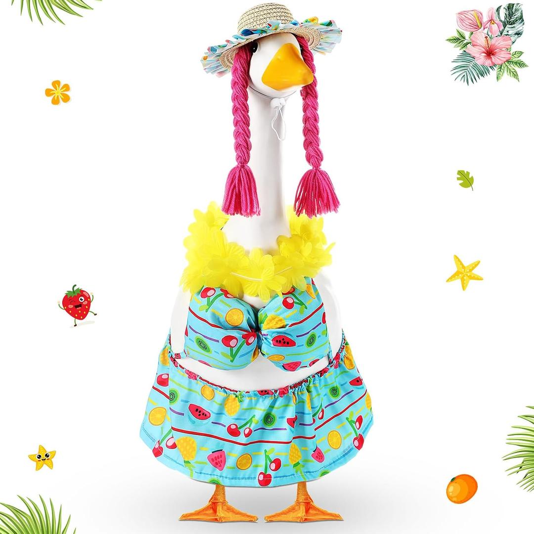 Abbylike Summer Porch Goose Outfit 23'' Goose Bikini, Blue Style