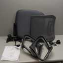 BestOffice | Ergonomic Office Chair | Mid-Back Swivel Desk Chair | Breathable Backrest & Lumbar Support | Adjustable Height | Sponge Seat | Rolling Wheels | Grey | for Adults & Women