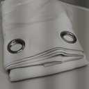 NICETOWN Room Divider Curtain, Sliding Door Curtain, Wide Width Thermal Drapes, Absorb Noise, Room Darkening, Vertical Blinds for Patio Door (Greyish White, Width 100 inches, Length 95 inches)