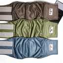 Pet Parents® Washable Belly Bands for Male Dogs (3pack) + Extendrs® of Durable Dog Diapers Male, Premium Male Dog Diapers & Dog Wraps (Large, Koda)