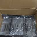 Rolling Kitchen Cart with Bread Box and 2 Pull-Out Wire Baskets - 4-Tier Storage Cart on Wheels with Lockable Casters, Wood Top and Metal Frame for Kitchen, Bathroom, and Pantry (Black)