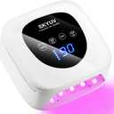 Rechargeable UV LED Nail Lamp, SKYUV Cordless Nail Dryer for Gel Polish, UV Nail Lamp with 4 Timers Setting and LED Touch Screen, Professional Curing Lamp Light with 30 Beads for Salon and Home