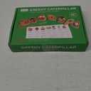 2025 New Upgrade Wooden Greedy Caterpillar Rope Toy,Threading Toys, 2.5in Fruit & Vegetable Toys with Rope, Montessori Fine Motor Skills Farm, Bag for 3+ Year