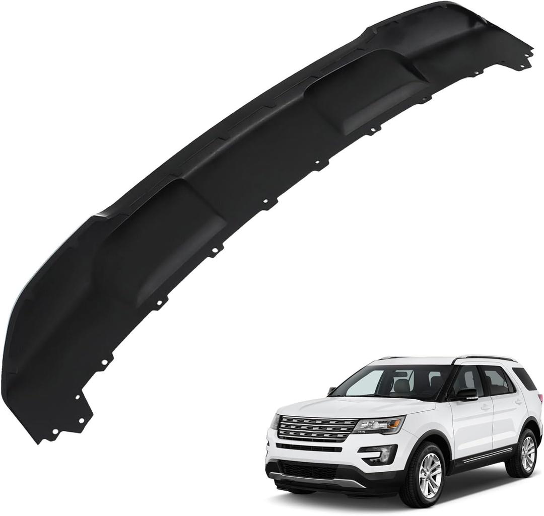 Front Bumper Lower Valance Plastic Black Replacement for 2016-2017 Explorer FO1095262 FB5Z8419APTM