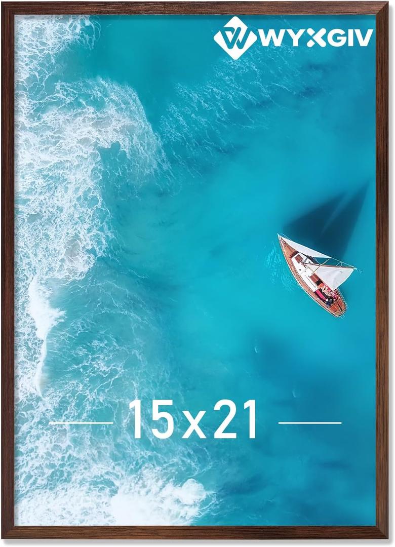 Brown 15x21 Picture Frame Lightweight yet Durable Frame Wall Hanging