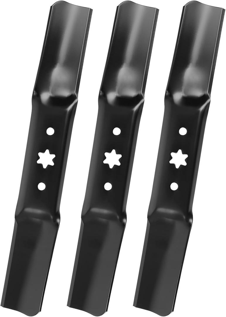 942-05052A Mower Blades Compatible with 50" Mower Deck, Fit for Cub Cad et RZT-L50 L34 S50 XT1 XT2 LT50 GT50 Troy Bilt MTD Craftsman G8200 Mowers, Replace for 742-05052A 330-052, 3 Pack