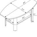 Furinno Simple Design Coffee Table, French Oak Grey/Black