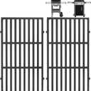 17.5 Inches Cast Iron Grill Grates Replacement 7637 for Weber Spirit I II 200 Series, Spirit E210 E220 S210 S220 Gas Grills (with Front Control Knobs), Grill Grates Parts for Weber Spirit 200