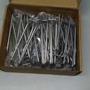 Tandefio 50 Pcs Double Arm Pegboard Hooks Heavy Duty 4.52" Fit 1/4 Pegboard Hole Loop Peg Board Wall Pegs Shelf Hooks for Shelves for Retail Stores Craft Room Garage Workbench