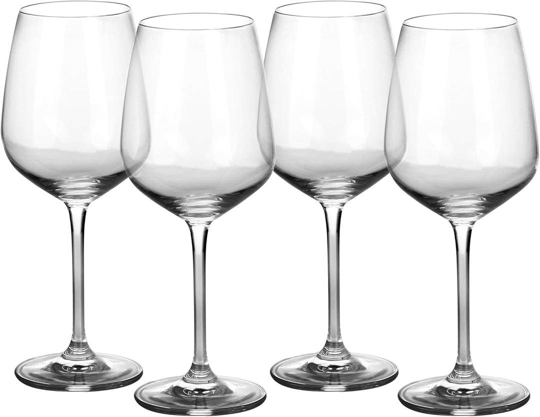 Amlong Crystal All-Purpose Glasses, 17oz, Set of 4