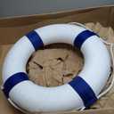 20 Inch Safety Life Preserver Ring Buoy for Swimming, Swim Foam Ring - Pool Safety Throw Rings, Rescue Lifeguard Wall Decoration (Blue)