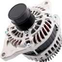 Alternator Compatible with Chrysler 2011-2013 200, 2007-2010 Sebring, 2008-2013 Avenger, 2007-2012 Caliber, 2007-2017 Compass Patriot, 2.0L 2.4L, Alternator for: 4801323AB 4801323AC 4801323AD