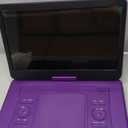 YOTON 17.5" Portable DVD Player with 15.6" Large HD Swivel Screen, 6 Hours Working Time with Built-in Battery, Dual Stereo Speakers, Support USB/SD Card/Sync TV and Multiple Disc Formats-Purple