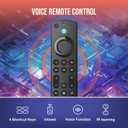 Replacement Remote for FireStick (2nd/3rd Gen), 4K Max, 4K (1st/2nd Gen), Lite, HD, Fit for Fire Smart TV Cube (1st/2nd/3rd Gen), Smart TV 3rd Gen with Voice Control