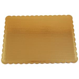 Southern Champion Tray 1665 Sturdy Corrugated Double Wall Cake Pad, Half Sheet, Gold Metallic, Greaseproof, 19" Length x 14" Width (Case of 25)