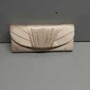 Jessica McClintock Women's Angel Satin Tuxedo Flap Evening Clutch | Satin, Tuxedo