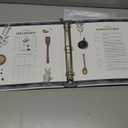 Large Kitchen-Themed Recipe Binder  11.5 x 12 | Includes 25 Clear Plastic Protective Pages, 25 Recipe Sheets, 12 Dividers | Black with Kitchen Utensils Design