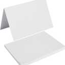 50 Pack Blank Cards Folded Cardstock Thank You Blank Greeting Cards for Invitations, Wedding, Greeting Cards, All Occasion DIY, 5x7 Folded Cards White