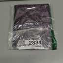 5 Yards Metallic Floral Lace Ribbon Stretch Tulle Lace Trim Elastic Nigerian African Fabric Width 7 Inch for DIY Craft Jewelry Making Clothes Accessories Gift Wrapping Wedding Party Decor (Purple)