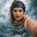 AquaBandz Swimming Headband Ear Protection for Swimmers, Prevents Water in Ears, Comfortable & Quick-Drying (Black, Medium-Adult Size)