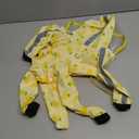 Waterproof Dog Raincoat,Full Coverage 4 Legs Dog Rain Jacket for Small Dogs,Pet Rain Coat with Hood,Reflective Strips&Leash Hole Outdoor Raincoat (XS Smallfor Weight 3.3-5 lb, Pineapple)