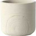 6 Inch Ceramic Plant Pot – Indoor & Outdoor Flower Planter for Succulents, Herbs & Small Plants – Thick-Walled Modern Design – Sage Green