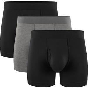 5Mayi Men's Underwear Boxer Briefs Cotton Regular Long Mens Boxer Briefs Underwear Men Pack Small