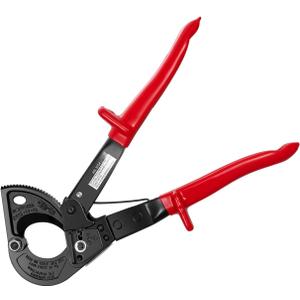 SogYupk Ratchet Cable Wire Cutter,Ratcheting Cable Cutter Hand Tool,Heavy Duty Aluminum Copper Ratchet Wire Cutting For Cutting Electrical Wire Up to 240mm/10.23Inch Cutter Pliers