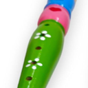 2 pcs Small Wooden Recorders for Toddlers, Colorful Piccolo Flute for Kids,Learning Rhythm Musical Instrument,Sealive Baby Early Education Music Sound Toys for Autism or Preschool Child (Random Color)