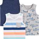 Simple Joys by Carter's Boys 3-Pack Muscle Tank Tops