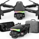 F417 Drone with Camera 1080P for Beginners and Adults,RGB LED Light 90Electric Adjustable Lens,FPV Drone Mini RC Quadcopter with Live Video Camera,360 Flip,One Key Take Off/Land,Carry Case,Black