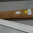 MYshade No-Drill Cordless Horizontal Mini Blinds 43.5" W x 64" H Tool-Free Inside Mount Window Blinds with 1" Vinyl Slats, Light Filtering & Privacy, Child & Pet Safe, White