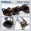 Front & Rear Catalytic Converter Compatible with 2004 2005 2006 Lexus RX330, 2004-2007 Toyota Highlander, 2004-2006 Toyota Sienna AWD ONLY 3.3L V6 Catalytic Convertor (EPA Compliant)