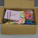 Valentines Day Gifts for Kids Classroom - 30 Pack Valentines Stationery Set with Cards, Pencil, Erasers, Sharpeners, Stickers, Bookmark, Goodie Bags, School Exchange Party Favors, Gift for Boys Girls