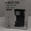 K Cup Coffee Maker. Pod Coffee Machine 14 OzGround Coffee Maker (Black)