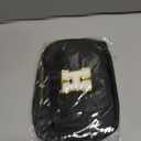 Father's Day Gift: Personalized Crossbody Bag - Initial White H, Black