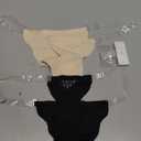 Clear Strap Thong Underwear for Women invisible Underwear Adjustable G String Thongs Briefs 2PCS, Small