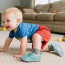 L-RUN Baby Barefoot Walking Shoes Cute Shark Breathable Lightweight