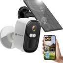 2.5K 4MP Security Cameras Wireless Outdoor, Solar & Battery Powered